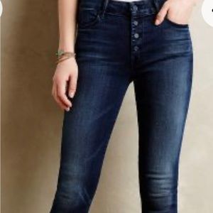 MOTHER Pixie Jeans with Exposed Buttons